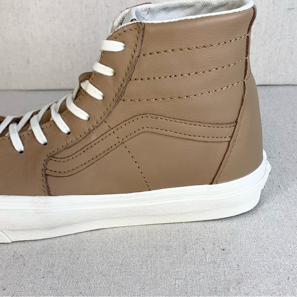 Vans - Off the Wall Sk8-Hi Tapered Soft Leather Hi-Top Sneakers - Size M8/W9.5 - Picture 11 of 16